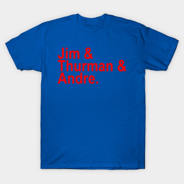 Jim & Thurman & Andre T-Shirt by Retro Sports